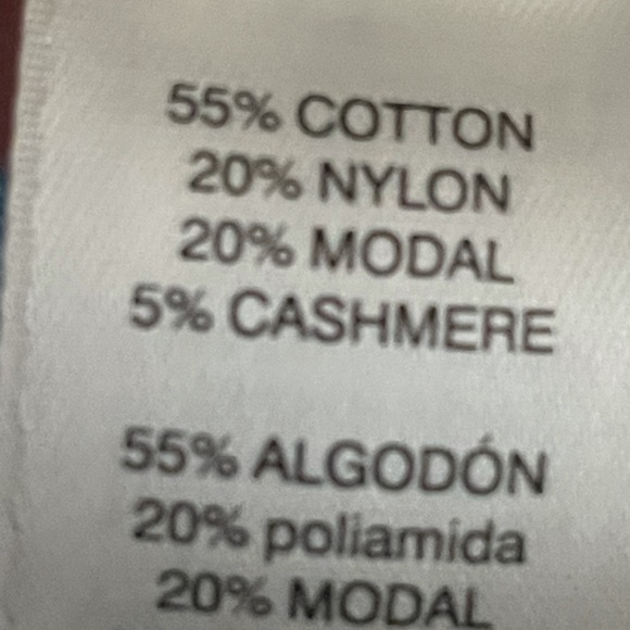 Chico’s Scoop Neck 3/4 Sleeves Blue Knit  Sweater Size 12P - Picture 6 of 7